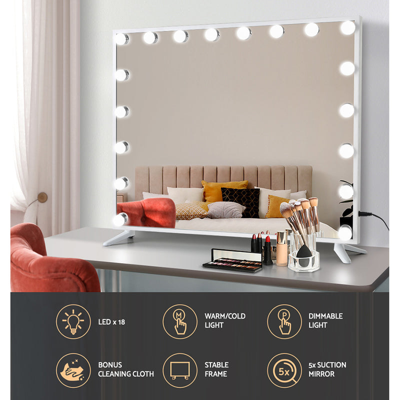 Embellir Makeup Mirror with Light LED Hollywood Vanity Dimmable Wall Mirrors