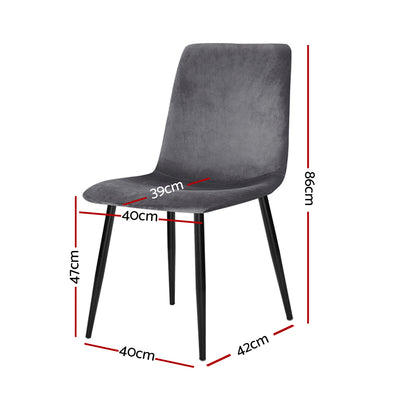 Set of 4 Artiss Modern Dining Chairs