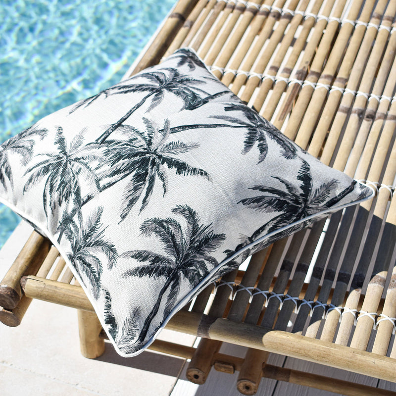 Cushion Cover-With Natural Piping-Castaway-45cm x 45cm