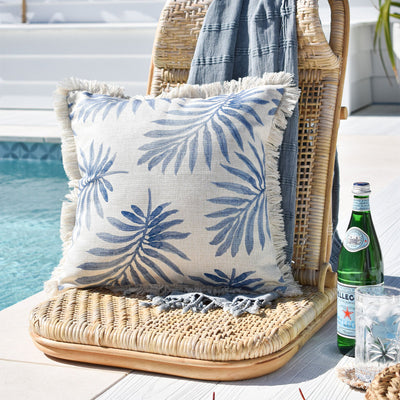 Cushion Cover-Coastal Fringe-Koh Samui-45cm x 45cm