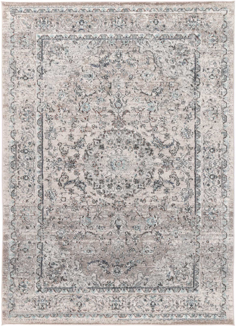 Ezra Grey Traditional Rug 200x290