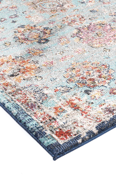 Ezra Multi Blue Traditional Rug 300x400