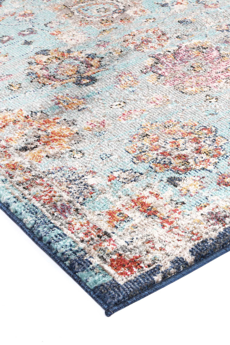 Ezra Multi Blue Traditional Rug 300x400