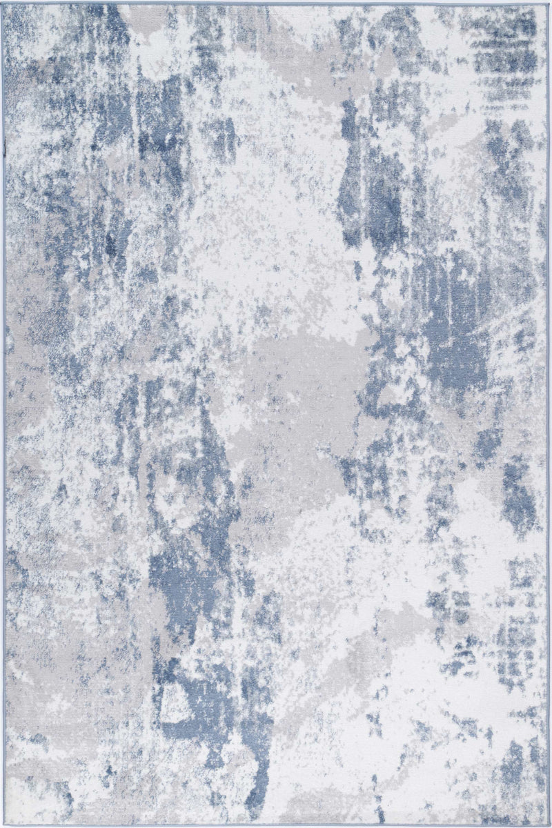 Ermina Modern Abstract Blue Rug 200x290cm