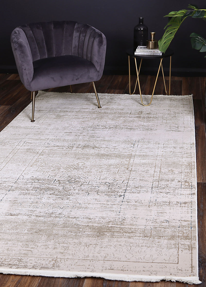 Cordelia Traditional Beige Blue Rug 160x230 cm