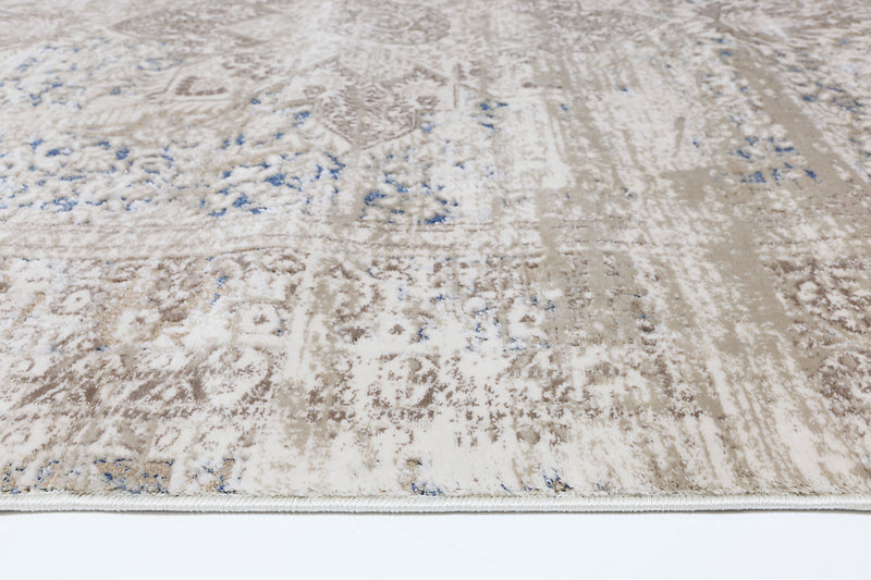 Cordelia Medalion Beige Blue Rug 160x230 cm