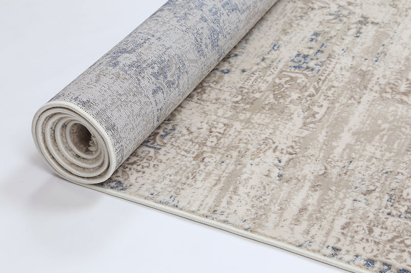 Cordelia Medalion Beige Blue Rug 160x230 cm