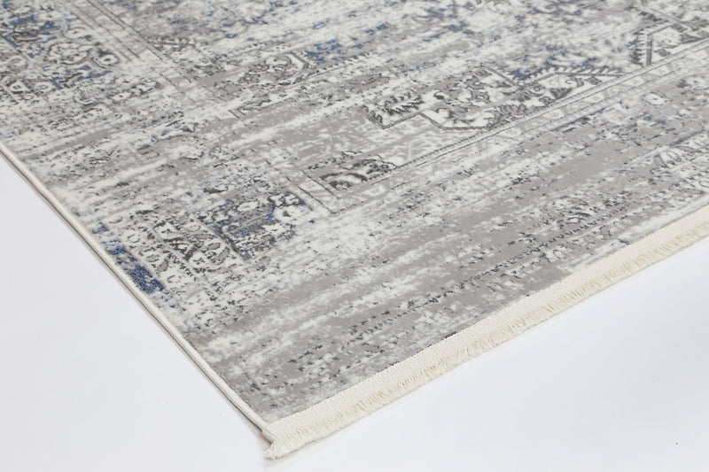 Cordelia Medalion Grey Blue Rug 160x230 cm