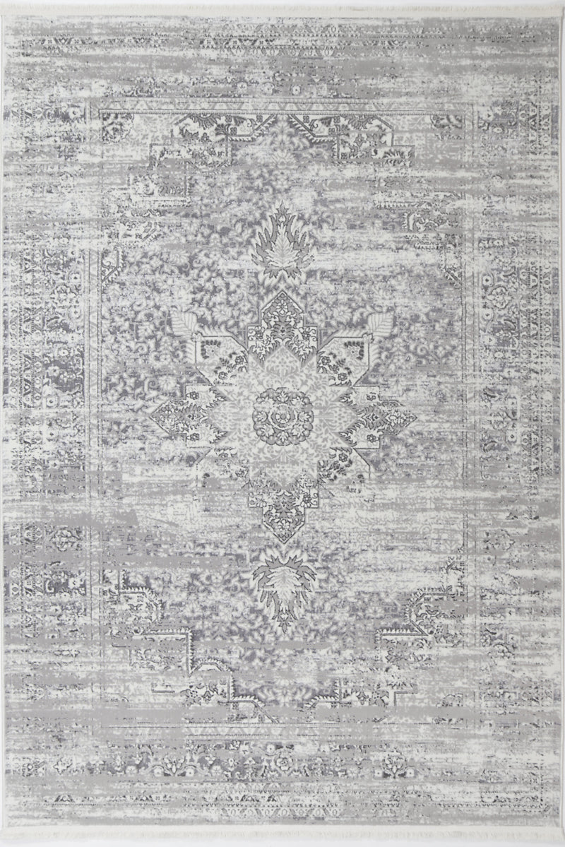 Cordelia Medalion Grey Rug 200x290 cm