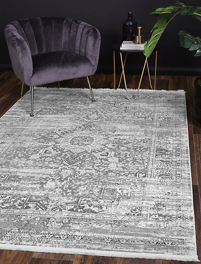 Cordelia Medalion Grey Rug 200x290 cm