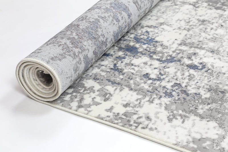 Cordelia One Modern Grey Blue Rug 240x330 cm