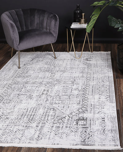 Cordelia Panel Grey Rug 240x330 cm