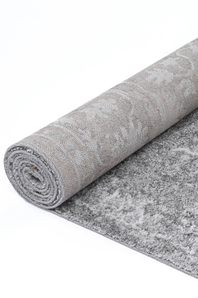 Yuzil Grey Floral Rug 200x290cm