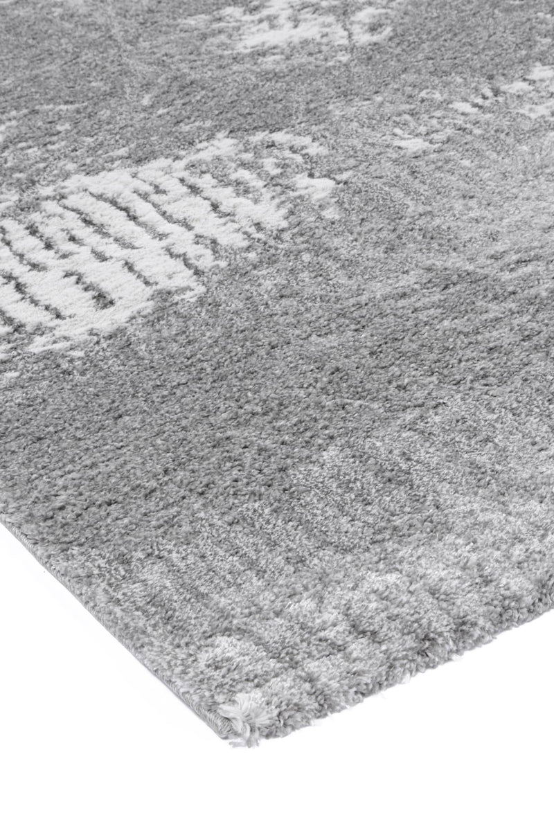 Yuzil Grey Abstract Rug 200x290cm