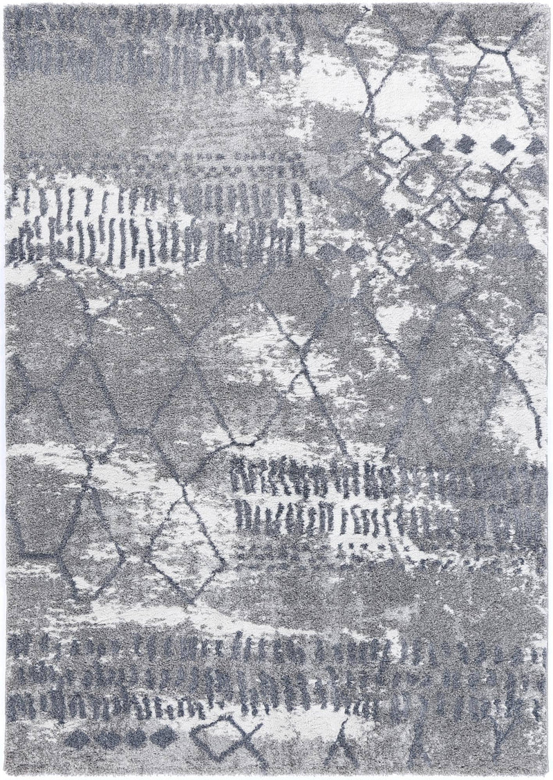 Yuzil Blue Abstract Rug 240x330cm