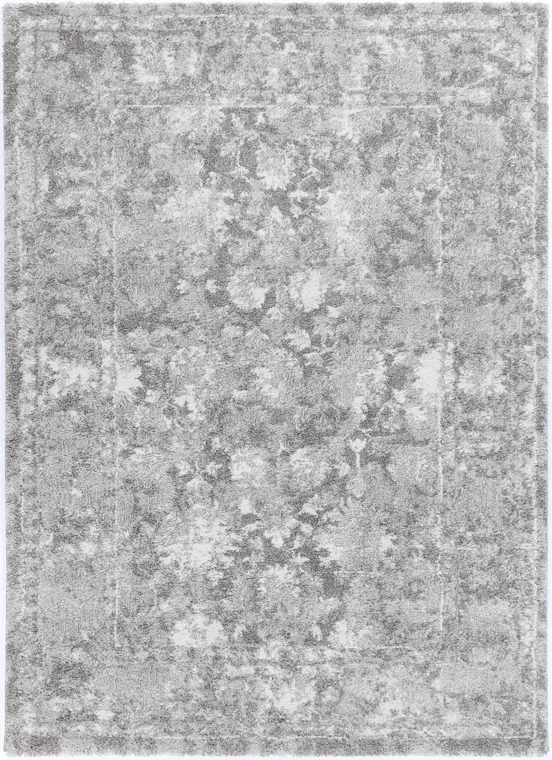 Yuzil Grey Floral Rug 280x380cm