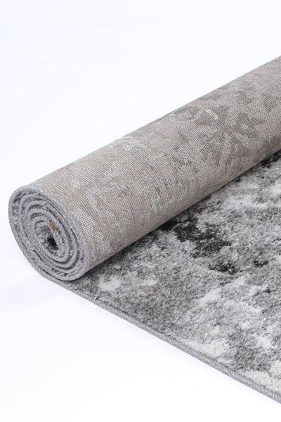 Yuzil Dark Grey Transitional Rug 280x380cm