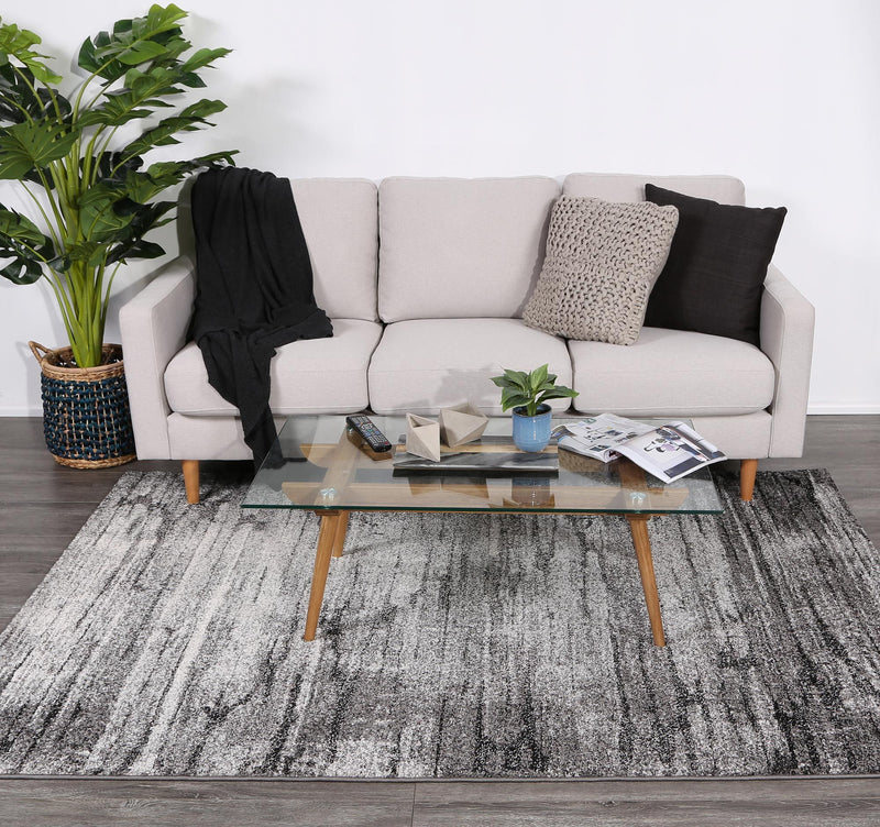 Vision Grey Modern Rug 160x230cm