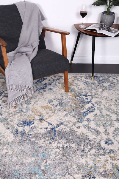 Delicate Blue Green Contemporary Rug 160x230 cm