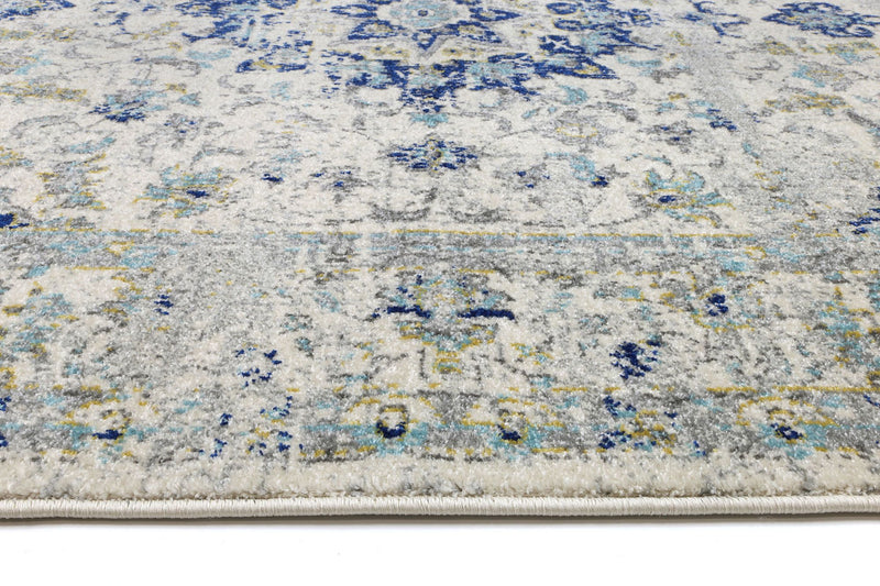 Delicate Navy Blue Traditional Rug 160x230 cm