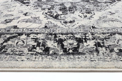 Delicate Grey Traditional Rug 200x290 cm