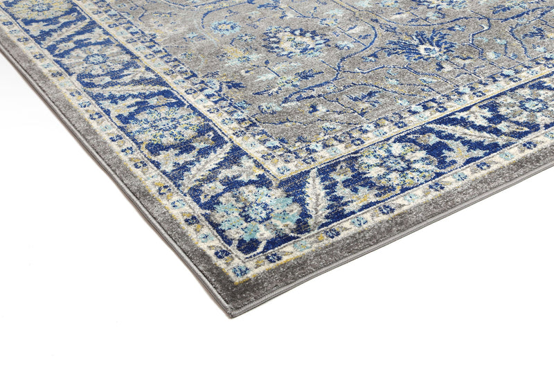 Delicate Navy Blue Oriental Rug 240x330 cm