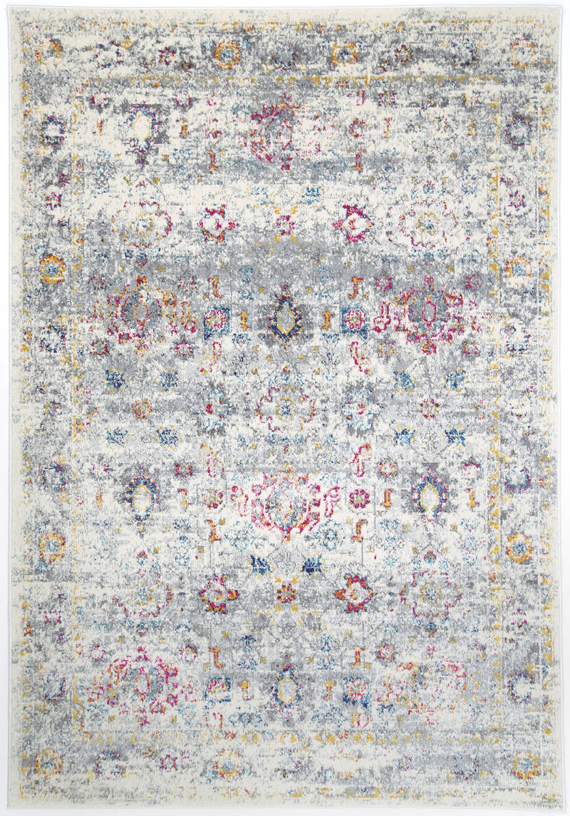 Delicate Multi Grey Traditional Rug 240x330 cm