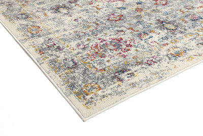 Delicate Multi Grey Traditional Rug 240x330 cm