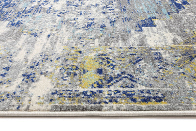 Delicate Blue Green Distressed Rug 300x400 cm