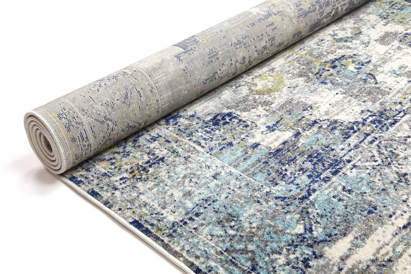 Delicate Blue Green Distressed Rug 300x400 cm