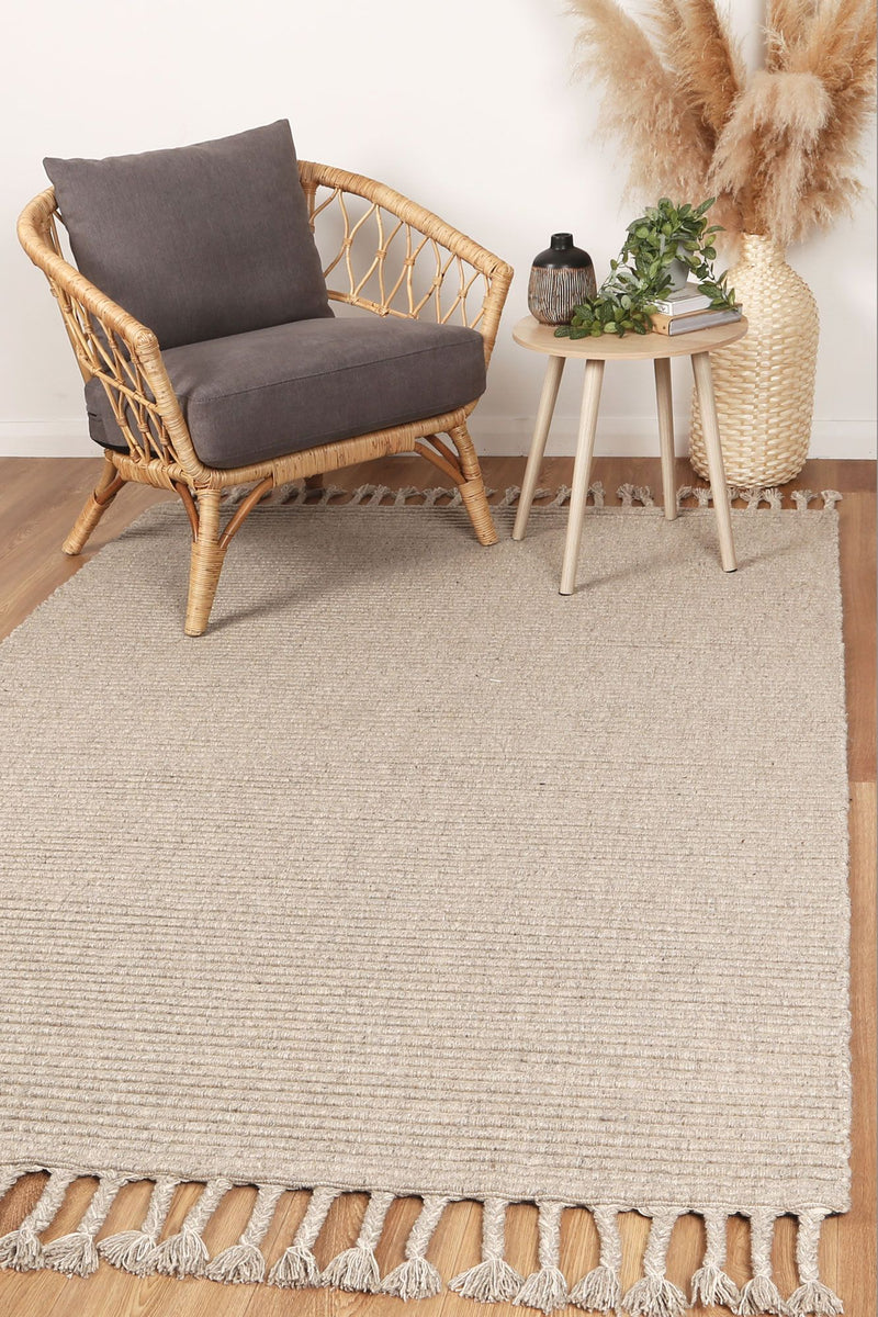 Leilani Modern Wool Ash Rug 160x230cm