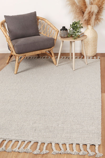 Leilani Modern Wool Grey Rug 300x400cm