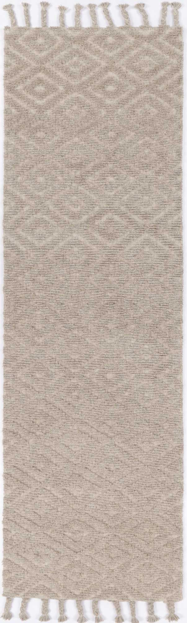 Leilani Plush Diamond Ash Rug 80x300cm