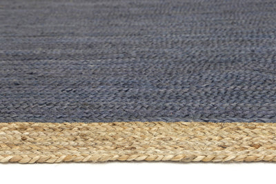 Hampton Grey Centre Jute Rug 150x150cm Round