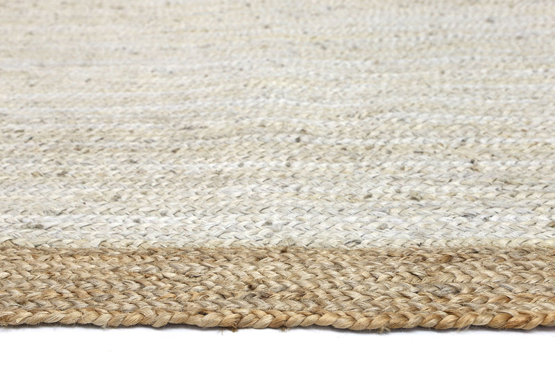 Hampton Light Pink Centre Jute Rug 150x150cm Round