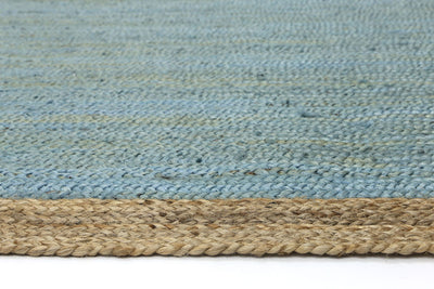 Hampton Blue Centre Jute Rug 150x220cm