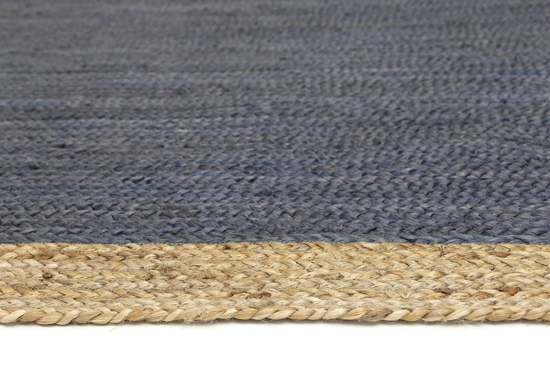 Hampton Grey Centre Jute Rug 150x220cm