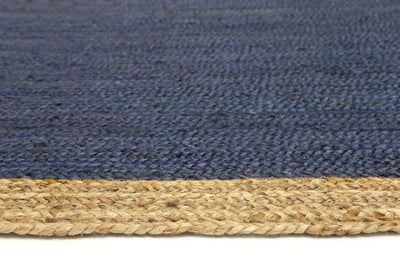 Hampton Navy Blue Centre Jute Rug 230x320cm