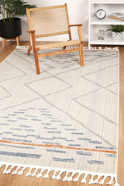 Pasto Tribal Light Grey Rug 160x230cm