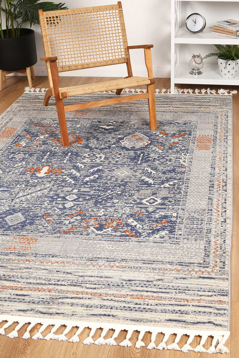 Pasto Rojas Blue/Grey Rug 240x330cm