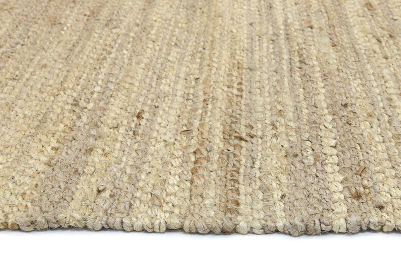 Malmo Beige Stipe Natural Jute Rug  200x290cm