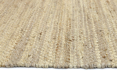 Malmo Beige Stipe Natural Jute Rug  240x330cm