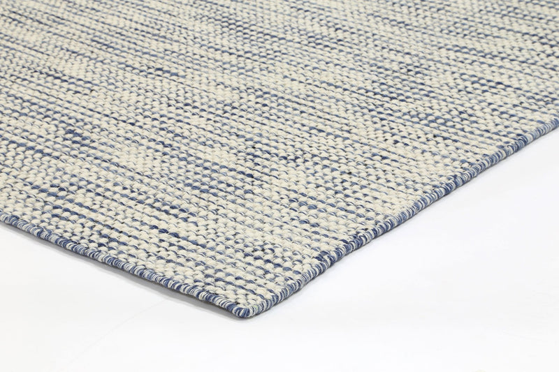 Scandi Blue Reversible Wool Rug 200x290 cm