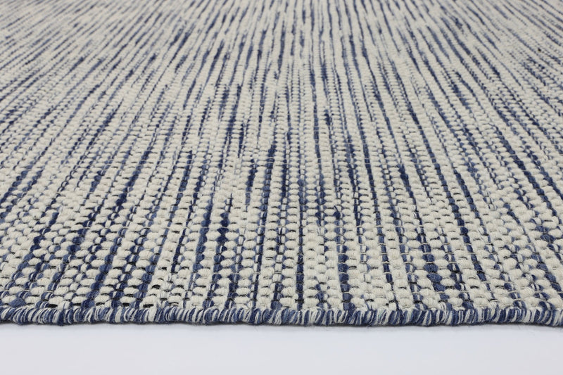 Scandi Blue Reversible Wool Rug 240x330 cm