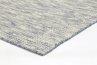 Scandi Blue Reversible Wool Rug 240x330 cm