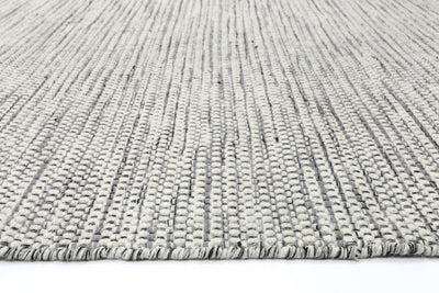 Scandi Grey Reversible Wool Rug 80x400 cm