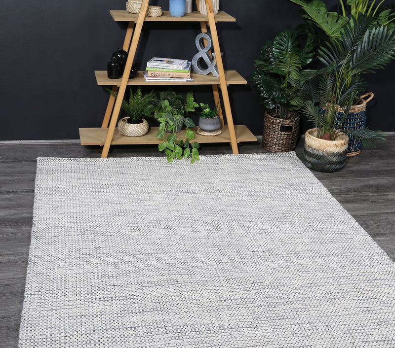 Scandi Grey Reversible Wool Rug 80x400 cm