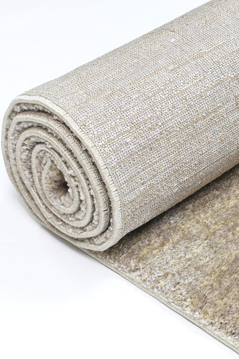 Zarin Solid Beige Modern Rug 80x300 cm