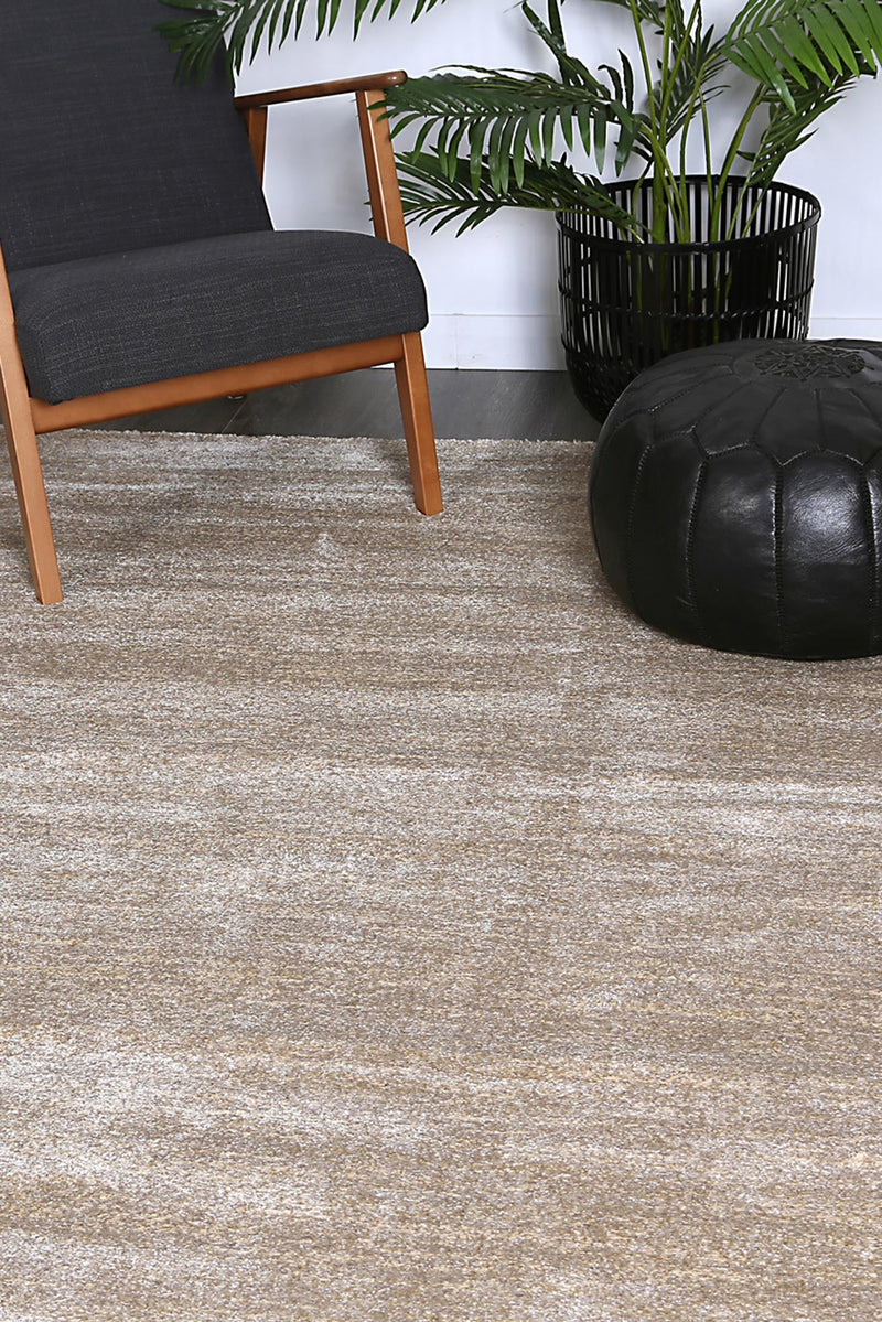 Zarin Solid Beige Modern Rug 80x300 cm