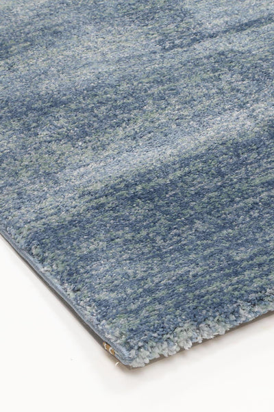 Zarin Solid Blue Modern Rug 80x300 cm